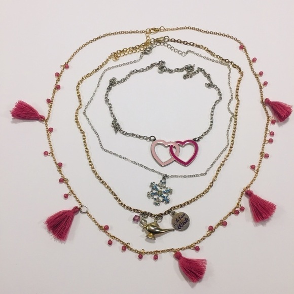 Bundle girls 4-pcs Gold-tone Silver-tone necklaces - Picture 2 of 8